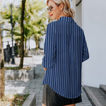 Nadorine Women's Button Down Shirt Long Sleeve Chiffon Blouse