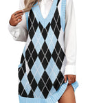 Zeagoo Womens Sweater Vest Dress Pattern Knitted Dress