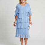 Brent | Layered Tier Midi Dress