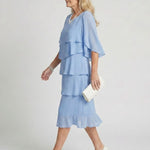 Brent | Layered Tier Midi Dress