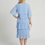 Brent | Layered Tier Midi Dress