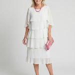 Brent | Layered Tier Midi Dress