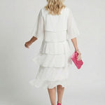 Brent | Layered Tier Midi Dress