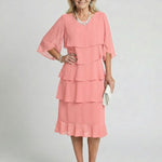 Brent | Layered Tier Midi Dress