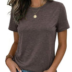 Casual Summer Basic Crewneck Tee (US Only)