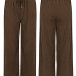 Nadorine Drawstring Long Pants with Pockets