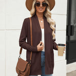 Nadorine Lightweight Open Front Knit Cardigans with Pocket (US Only)