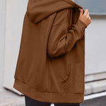 Nadorine Women's Oversized Zip Up Hoodies