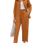 Linen Shirts Loose Long Pants Beach Outfits - Nadorine (Us Only)