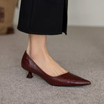 Verrine Leather Low Pumps