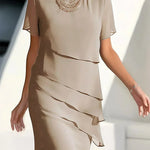 Adelia | Elegant Flowy Short Sleeve Dress