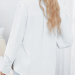 Nadorine Printed Lantern Long Sleeve Blouse