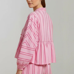 Ava Thornton | Striped Cotton Lounge Set For Women