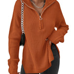 Nadorine Long Sleeve Oversized Knit Sweater Tops