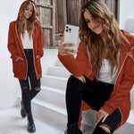 Zeagoo Zip Up Hoodies Long Fleece Jacket