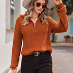Nadorine Long Sleeve Oversized Knit Sweater Tops
