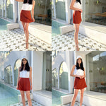 Mini Length A-Line Zipper Short Skirt- Nadorine (Us Only)