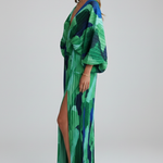 Matilda Parker | Pleated V-Neck Maxi Dress For Women