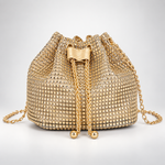 Celestine Crystal Drawstring Bag