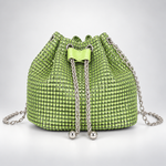 Celestine Crystal Drawstring Bag