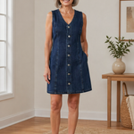 Lila | Casual Denim Overall Dress