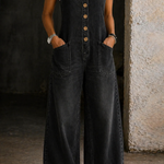 Sheila | Vintage Washed Cotton Denim Overalls