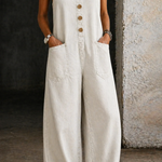 Sylvia | Vintage Washed Cotton Denim Overalls