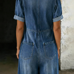 Maya | V Neck Short Sleeve Jumpsuit