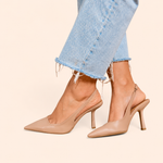 Isabella | Comfort Slingback Kitten Heel Pumps