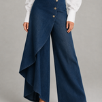 Audrey | Denim Wrap Pants