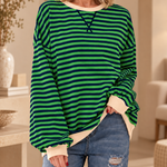 Lesley | The Striped Sweatshirt