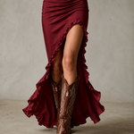 Selene | Ruffle Trimmed Slit