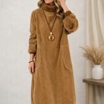 Sydney | Cozy Turtleneck Midi Dress