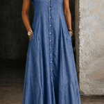 Eliza | Long Denim Dress