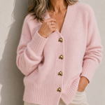 Hazel™ | Women's Heart-Button Cardigan