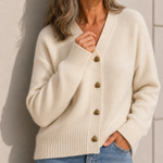 Hazel™ | Women's Heart-Button Cardigan