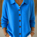 SIENNA™ - ELEGANT BUTTON COLLAR CARDIGAN
