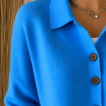 SIENNA™ - ELEGANT BUTTON COLLAR CARDIGAN