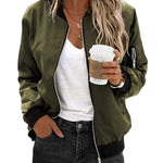 Nadorine Classic Bomber Jacket Windbreaker with Pockets