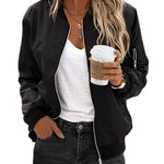 Nadorine Classic Bomber Jacket Windbreaker with Pockets