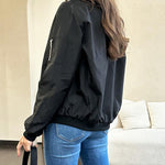 Nadorine Classic Bomber Jacket Windbreaker with Pockets