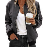 Nadorine Classic Bomber Jacket Windbreaker with Pockets