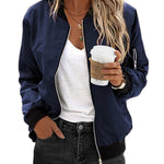 Nadorine Classic Bomber Jacket Windbreaker with Pockets