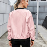 Nadorine Classic Bomber Jacket Windbreaker with Pockets