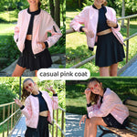 Nadorine Classic Bomber Jacket Windbreaker with Pockets