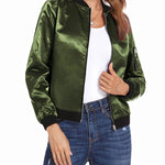 Nadorine Classic Bomber Jacket Windbreaker with Pockets