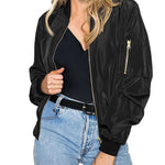 Nadorine Classic Bomber Jacket Windbreaker with Pockets