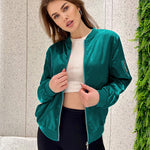 Nadorine Classic Bomber Jacket Windbreaker with Pockets