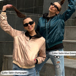 Nadorine Classic Bomber Jacket Windbreaker with Pockets