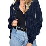 Nadorine Classic Bomber Jacket Windbreaker with Pockets
